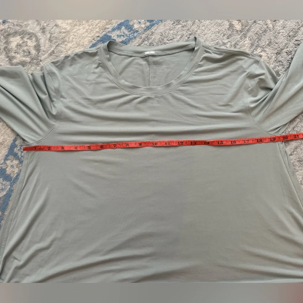 Lululemon Modal Relaxed-Fit Lounge Long-Sleeve Shirt Jade Grey - Picture 7 of 7